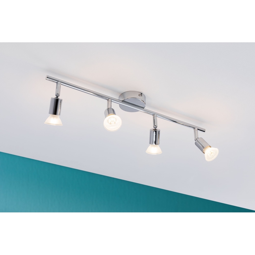 Paulmann 66753 - 4xGU10/10W IP44 Vannas istabas starmetis CAROLINA 230V