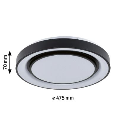 Paulmann 70545 - LED RGBW/38,5W Aptumšojams griestu gaismeklis RAINBOW 230V 3000-6500K + tālvadības pults