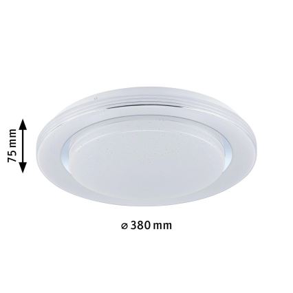 Paulmann 70546 - LED RGBW/22W Aptumšojams griestu gaismeklis RAINBOW 230V 3000-6500K + tālvadības pults