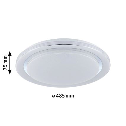 Paulmann 70547 - LED RGBW/38,5W Aptumšojams griestu gaismeklis RAINBOW 230V 3000-6500K + tālvadības pults