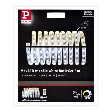 Paulmann 70624 - LED/20W Aptumšojama josla MAXLED 3m 230V + tālvadības pults