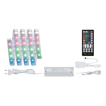 Paulmann 70627 - LED RGB/18W IP44 Aptumšojama vannas istabas josla MAXLED 1,5 m 230V + tālvadības pults