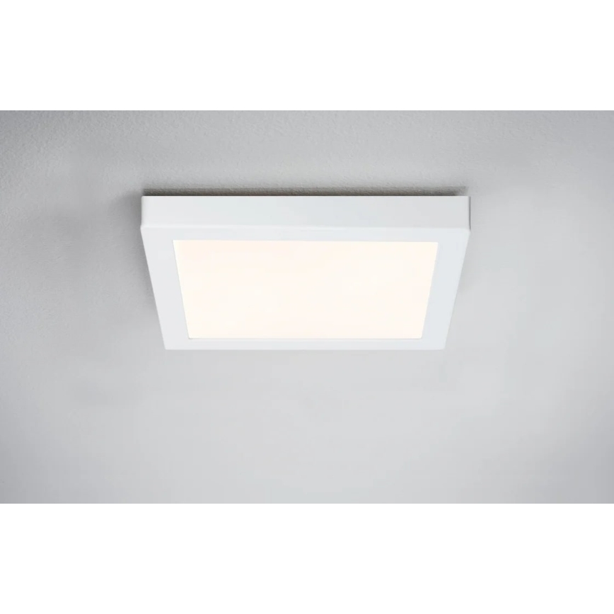 Paulmann 70645 - LED/12,5W Griestu lampa LUNAR 230V 22,5x22,5 cm balta