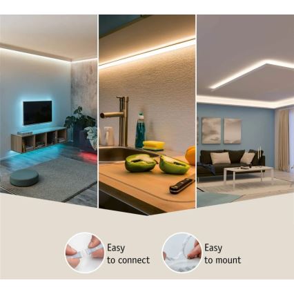 Paulmann 70668 - LED/9W IP44 Aptumšojama vannas istabas josla MAXLED 1,5 m 2700K 230V