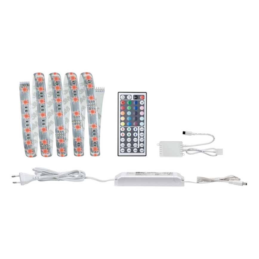 Paulmann 70674 - LED RGB/22W Aptumšojama josla MAXLED 1,5 m 230V + tālvadības pults