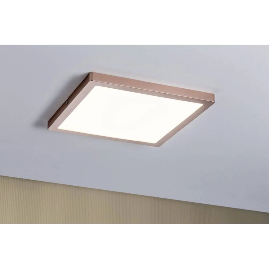 Paulmann 70873 - LED/24W Aptumšojams panelis ATRIA 230V 2700K 30x30 cm Rozā zelta