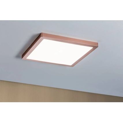 Paulmann 70941 - LED/20W Virsapmetuma lampa ATRIA 230V 4000K 30x30 cm Rozā zelta