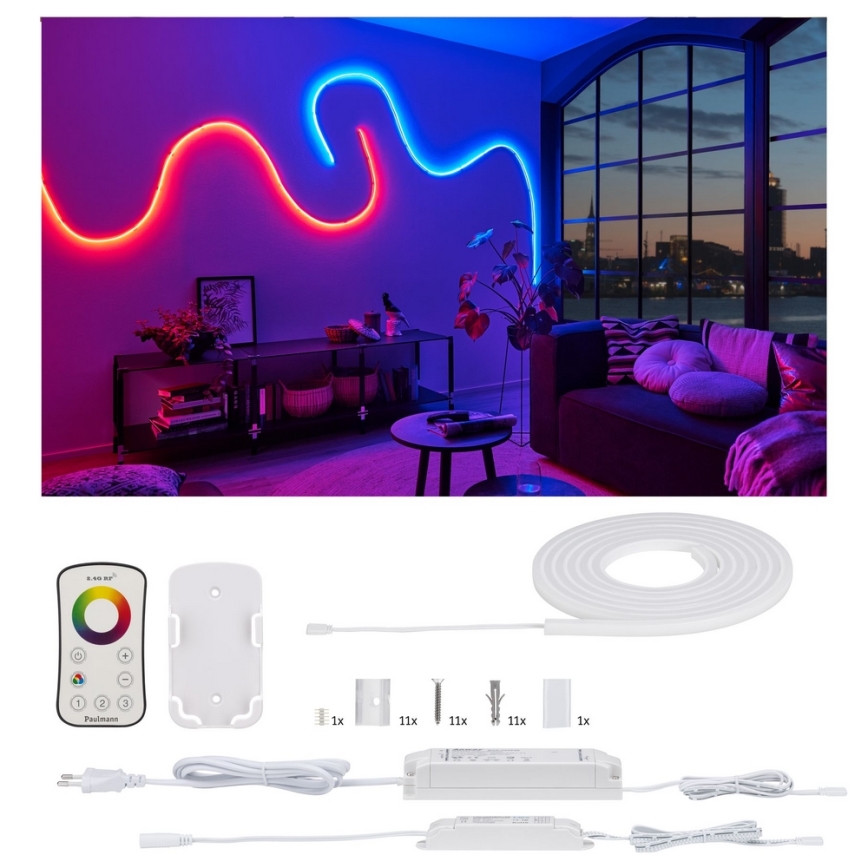 Paulmann 70966 - LED-RGB/27W IP67 Āra aptumšojama josla FLOW 3m 230/24V