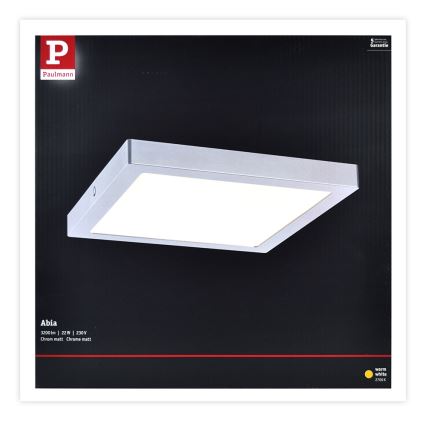 Paulmann 70982 - LED/22W Griestu gaismeklis ABIA 230V