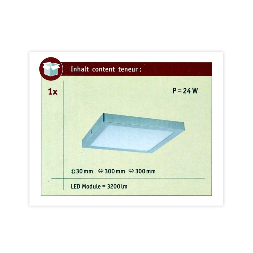 Paulmann 70982 - LED/22W Griestu gaismeklis ABIA 230V