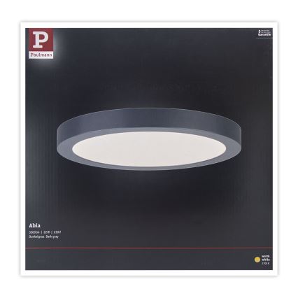 Paulmann 70988 - LED/22W Griestu lampa ABIA 230V antracīta