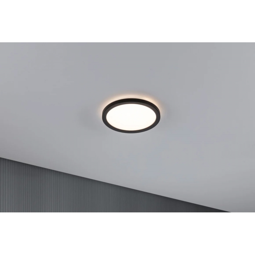 Paulmann 70997 - LED/11,2W Virsapmetuma lampa ATRIA 230V 3000K d. 19 cm melna