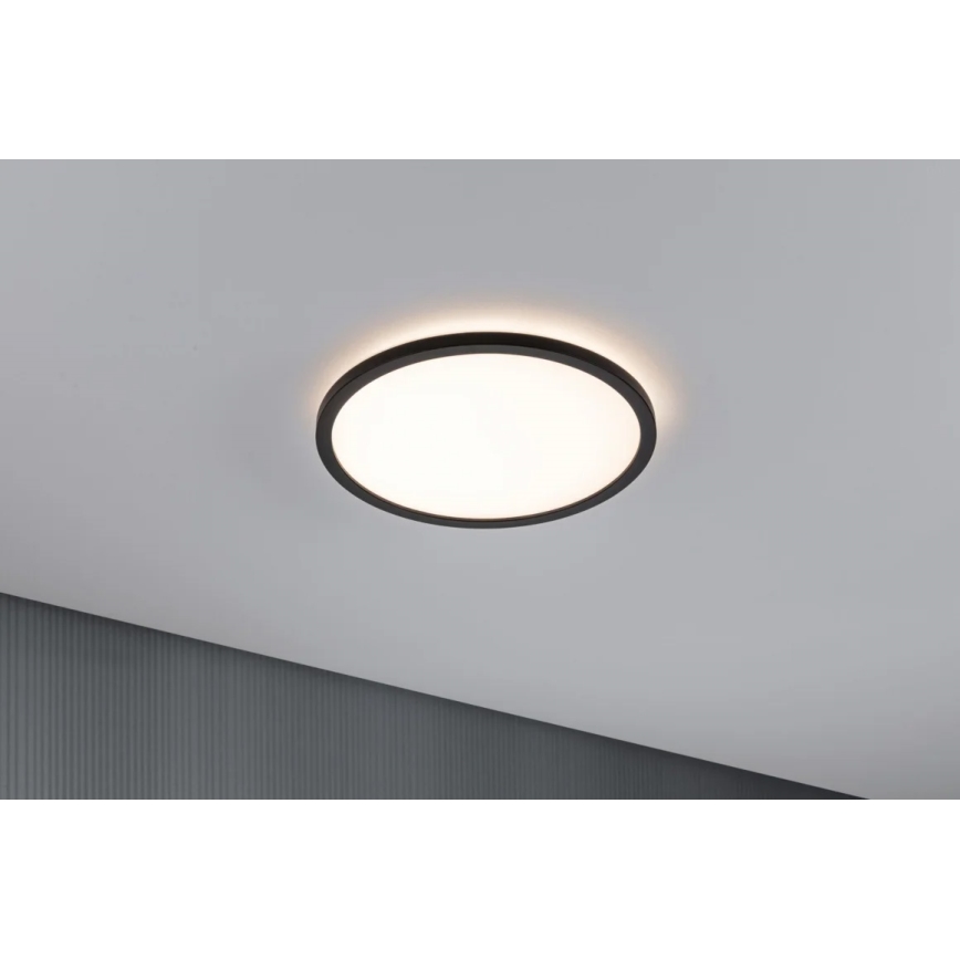 Paulmann 70998 - LED/16W Virsapmetuma lampa ATRIA 230V 3000K d. 29,3 cm melna