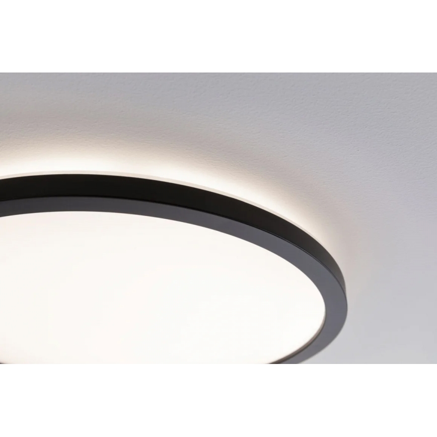 Paulmann 70998 - LED/16W Virsapmetuma lampa ATRIA 230V 3000K d. 29,3 cm melna