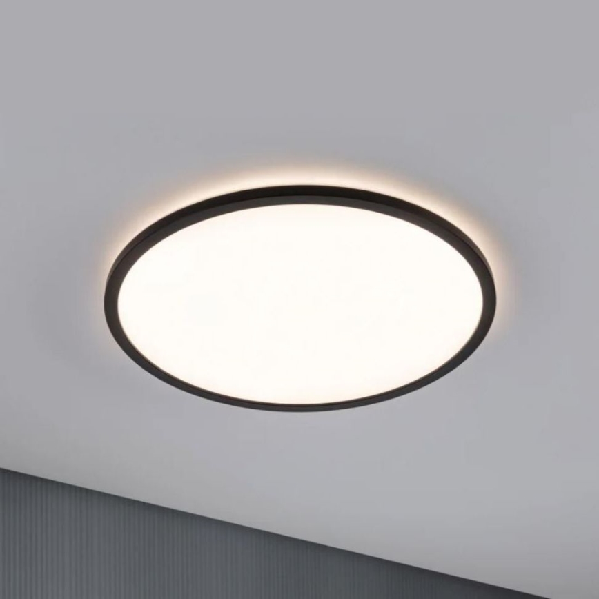 Paulmann 70999 - LED/22W Aptumšojams panelis ATRIA 230V 3000K d. 42 cm melna