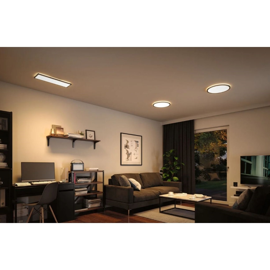 Paulmann 70999 - LED/22W Aptumšojams panelis ATRIA 230V 3000K d. 42 cm melna