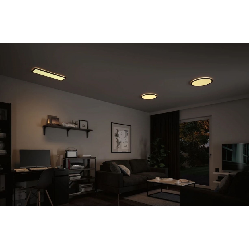 Paulmann 70999 - LED/22W Aptumšojams panelis ATRIA 230V 3000K d. 42 cm melna