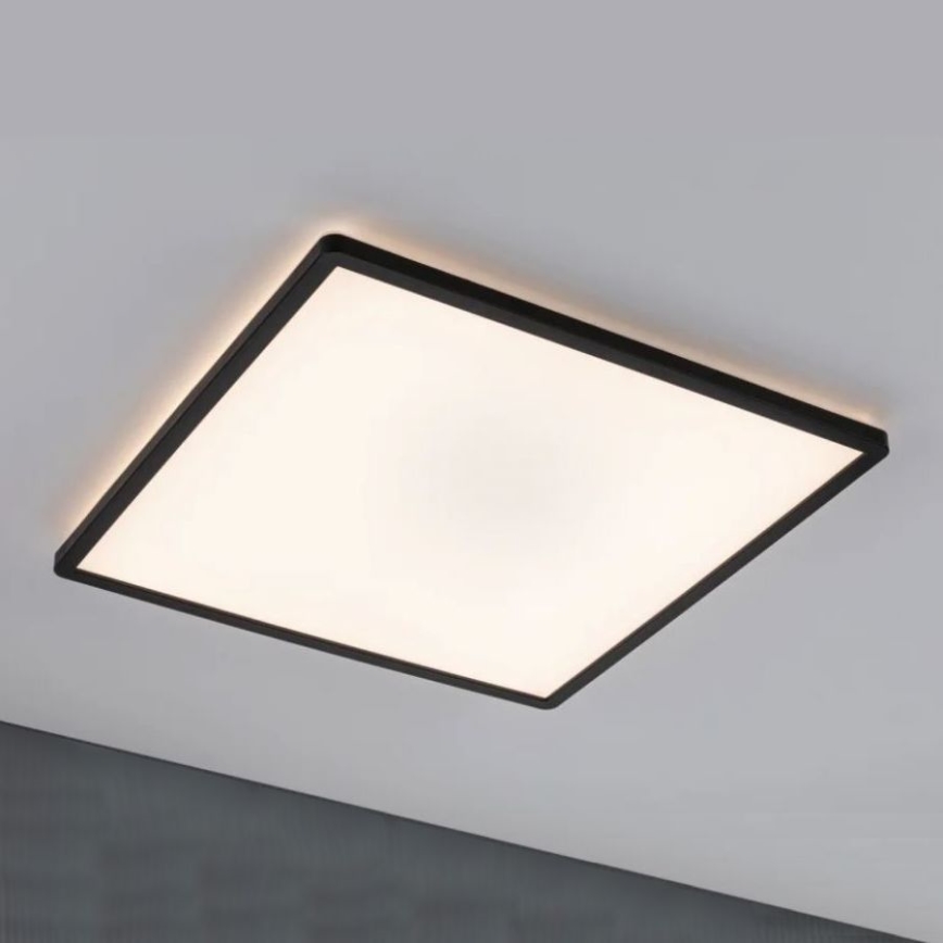 Paulmann 71002 - LED/22W Aptumšojams panelis ATRIA 230V 3000K 42x42 cm melns