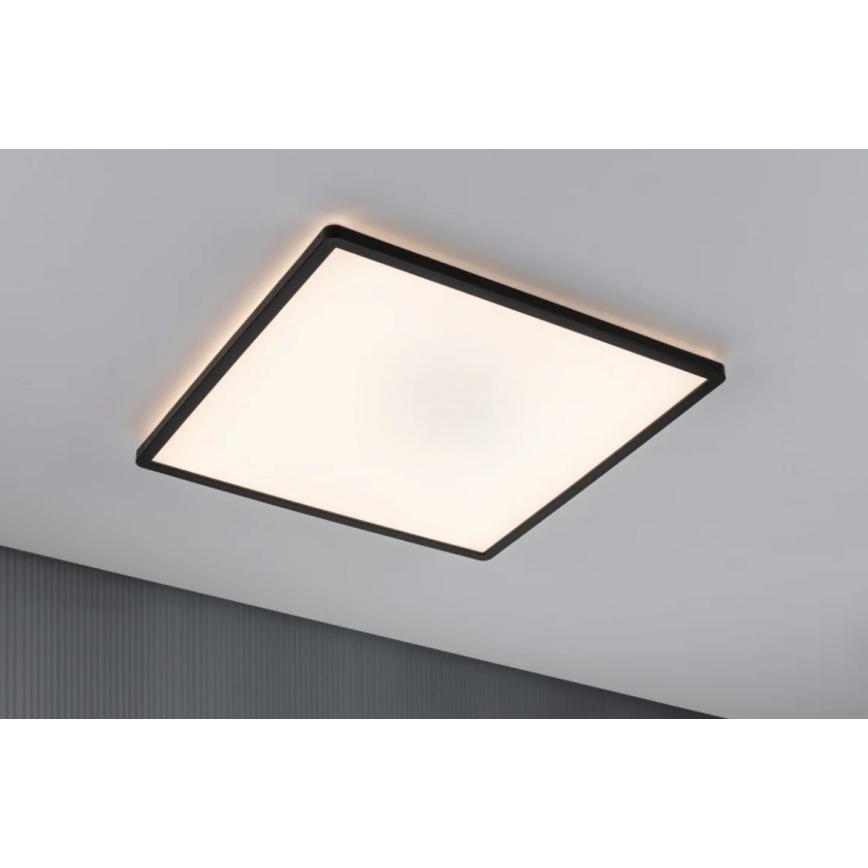 Paulmann 71002 - LED/22W Aptumšojams panelis ATRIA 230V 3000K 42x42 cm melns