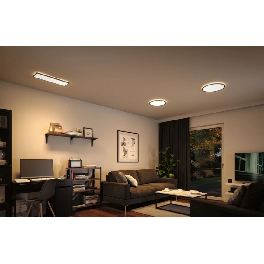 Paulmann 71002 - LED/22W Aptumšojams panelis ATRIA 230V 3000K 42x42 cm melns