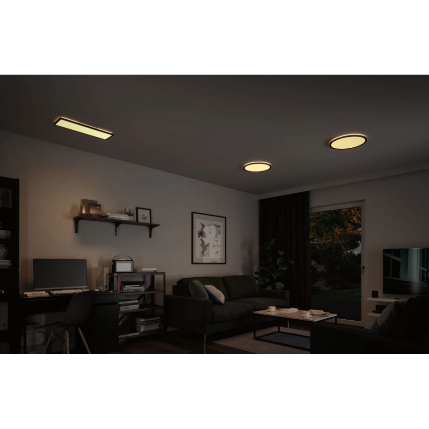 Paulmann 71002 - LED/22W Aptumšojams panelis ATRIA 230V 3000K 42x42 cm melns