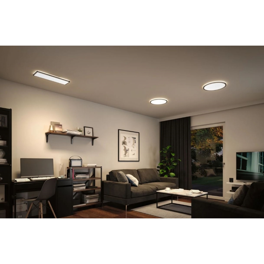 Paulmann 71016 - LED/22W Aptumšojams panelis ATRIA 230V 4000K 42x42 cm melna