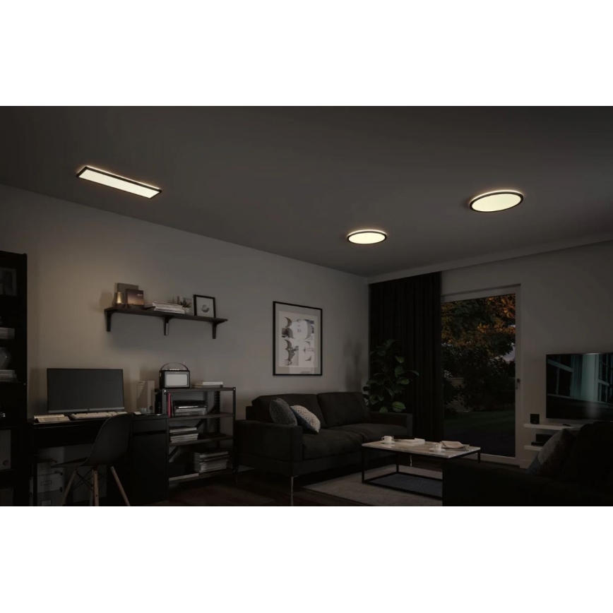 Paulmann 71016 - LED/22W Aptumšojams panelis ATRIA 230V 4000K 42x42 cm melna