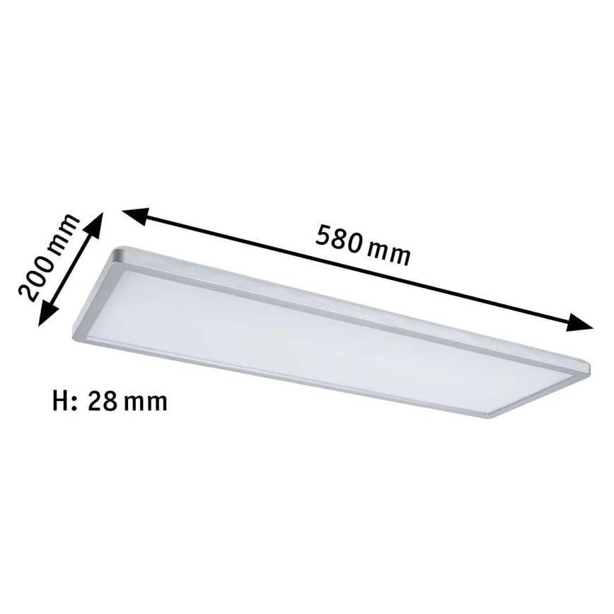 Paulmann 71020 - LED/20W RGBW Aptumšojams panelis ATRIA 230V 4000K 20x58 cm + tālvadības pults