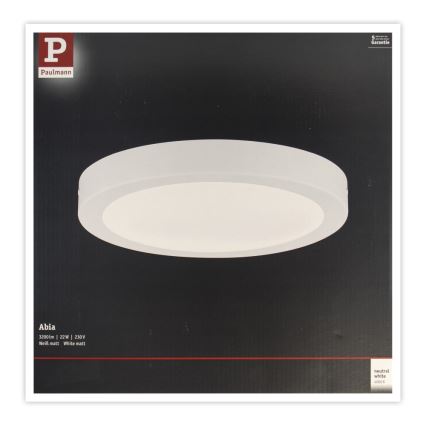 Paulmann 71021 - LED/22W Griestu lampa ABIA 230V balta