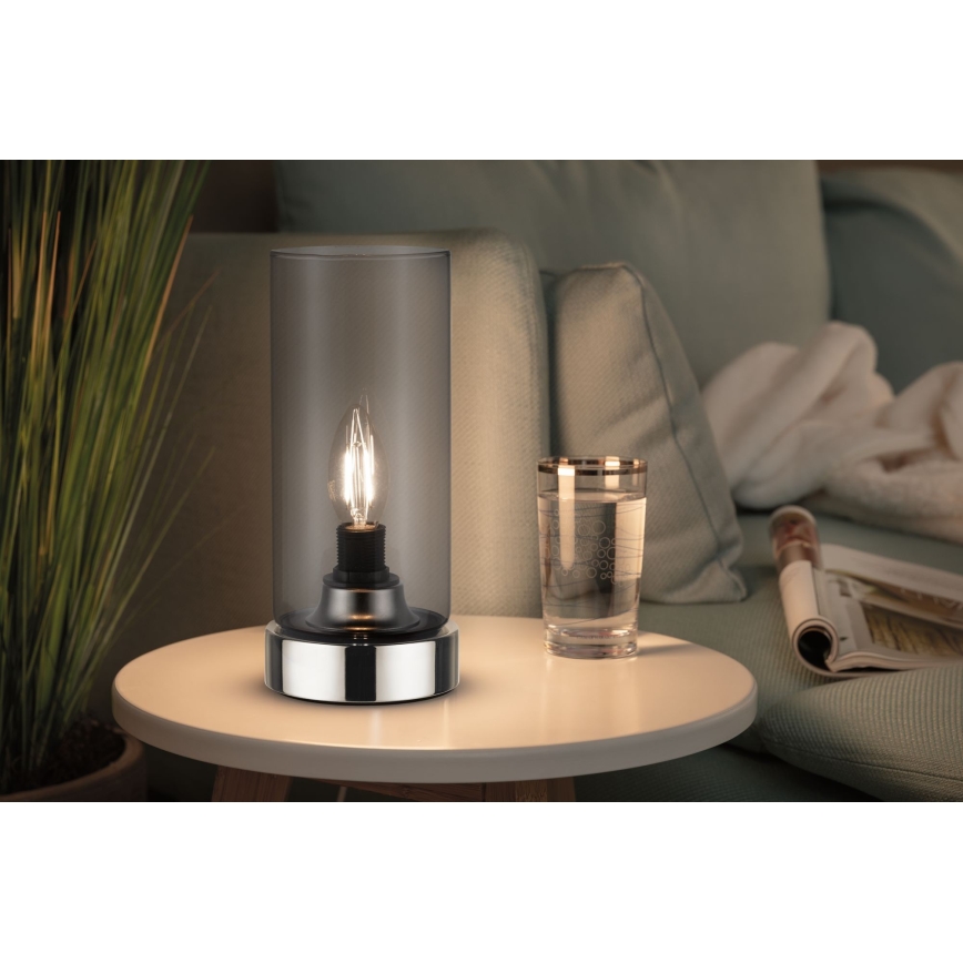 Paulmann 77056 - 1xE14/20W Aptumšojama skārienvadāma galda lampa PINJA 230V