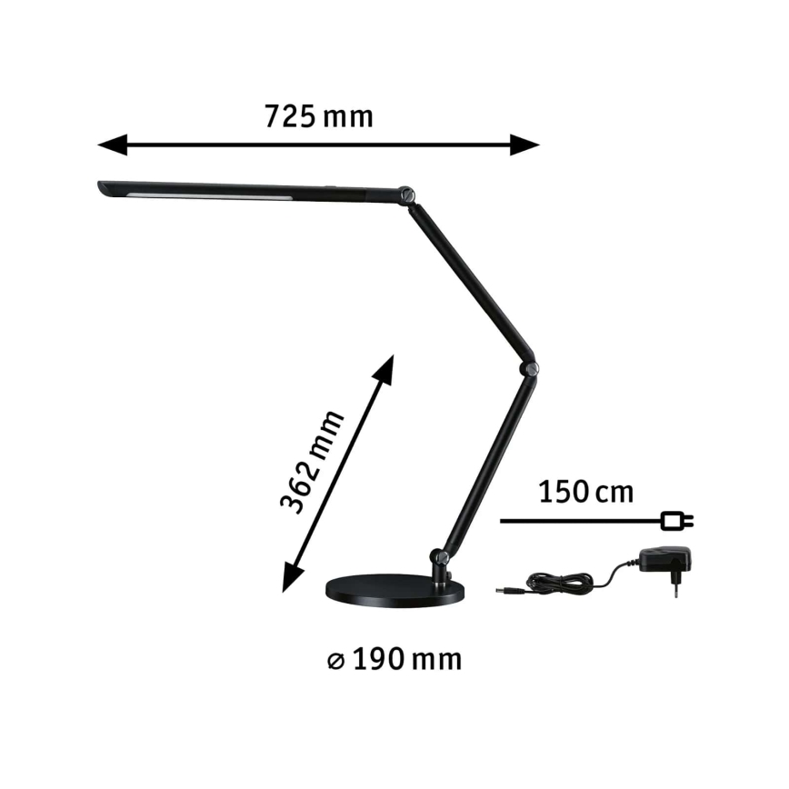 Paulmann 78912 - LED/10,6W Aptumšojama galda lampa FLEXBAR 230V 3000/4000/6500K