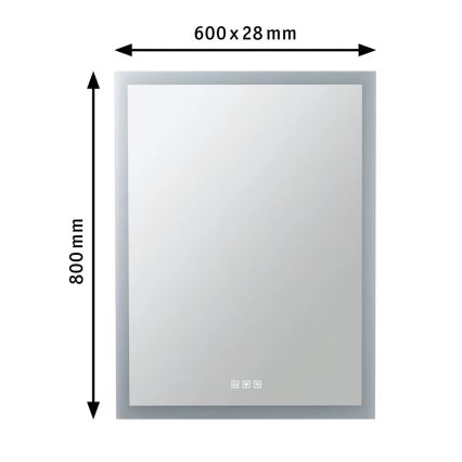 Paulmann 78951 - LED/22W IP44 Aptumšojama vannas istaba spogulis ar aizmugurējais apgaismojums 230V
