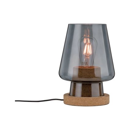Paulmann 79736 - 1xE27/20W galda lampa IBEN 230V dūmakaina