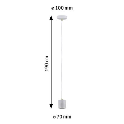 Paulmann 79750 - 1xE27/20W Lustra ar auklu NORDIN 230V