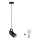 Paulmann 79766 - LED RGBW 1xE27/9W pakaramā lustra uz troses LAVEA 230V melna
