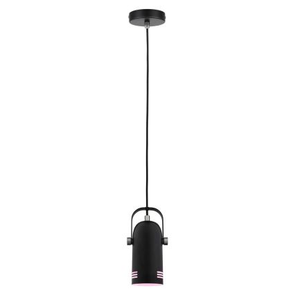 Paulmann 79766 - LED RGBW 1xE27/9W pakaramā lustra uz troses LAVEA 230V melna