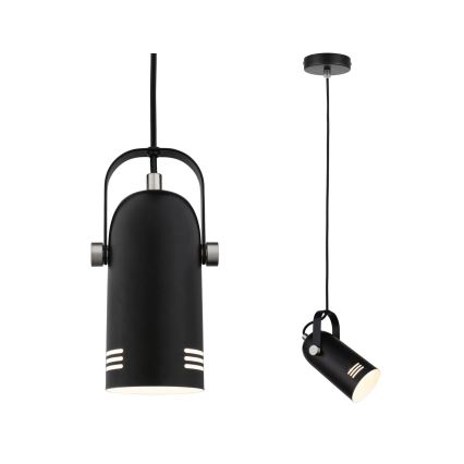 Paulmann 79766 - LED RGBW 1xE27/9W pakaramā lustra uz troses LAVEA 230V melna