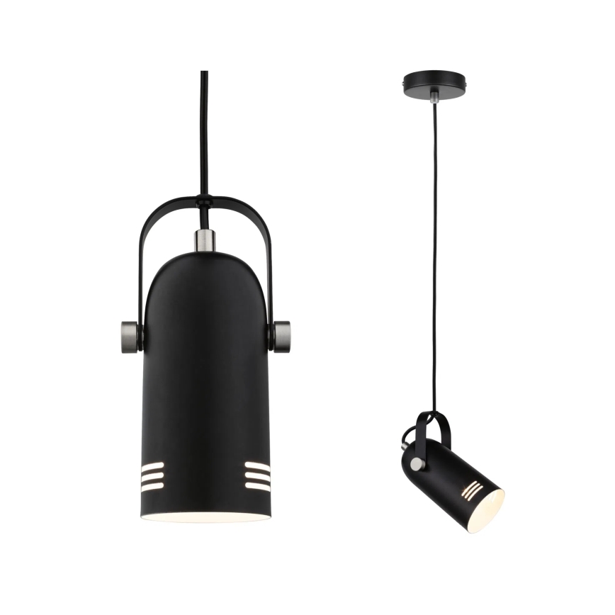 Paulmann 79766 - LED RGBW 1xE27/9W pakaramā lustra uz troses LAVEA 230V melna