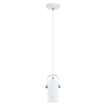 Paulmann 79767 - LED 1xE27/8W Pakaramā lampa uz troses LAVEA 230V balta