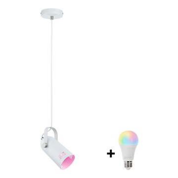 Paulmann 79767 - LED RGBW 1xE27/9W pakaramais gaismeklis LAVEA 230V balts