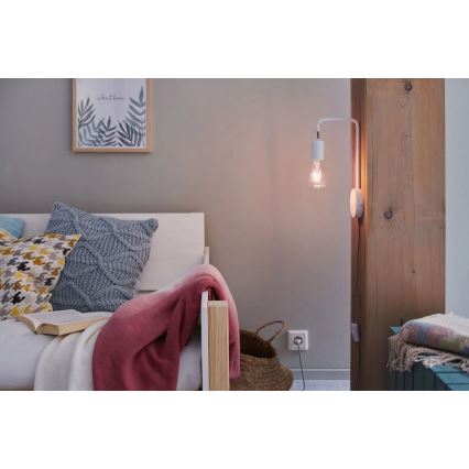 Paulmann 79811 - 1xE27/40W sienas gaismeklis CALVANI 230V balts