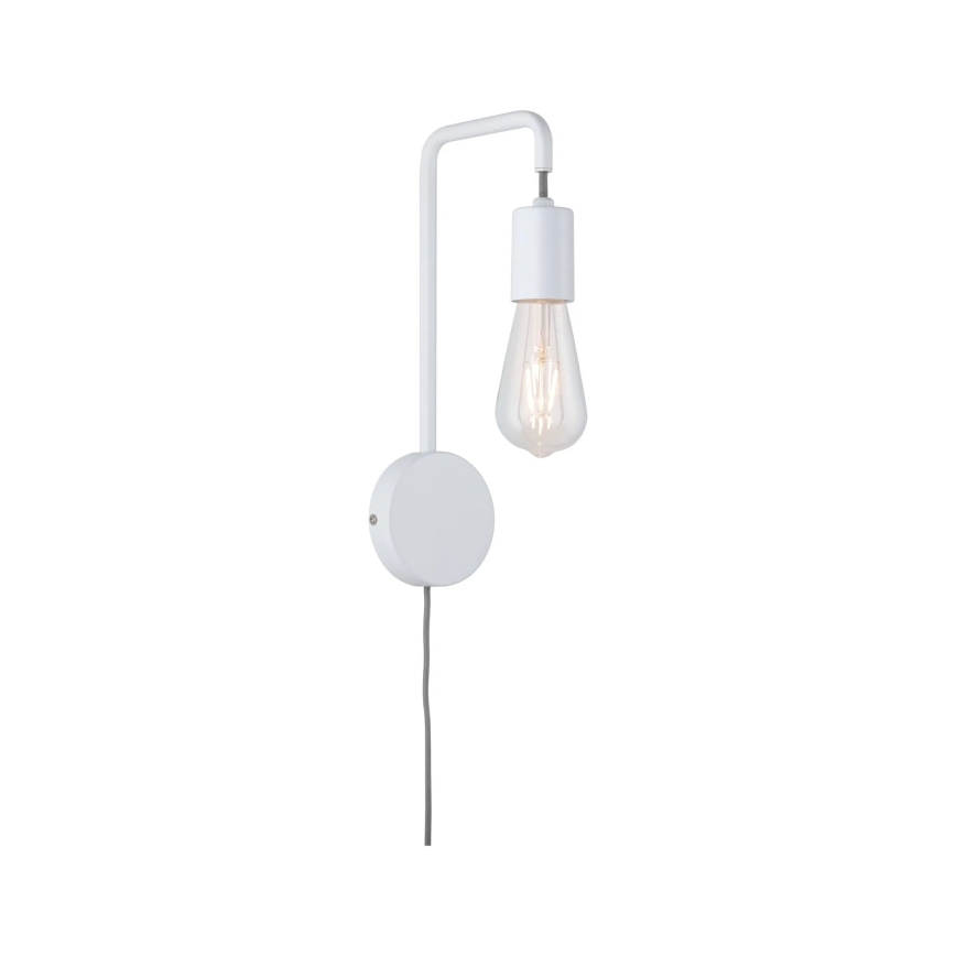 Paulmann 79811 - 1xE27/40W sienas gaismeklis CALVANI 230V balts
