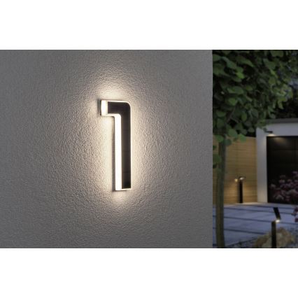 Paulmann 79842 - LED/0,2W IP44 Saules enerģijas mājas numurs 1,2V 1500 mAh