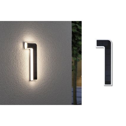 Paulmann 79842 - LED/0,2W IP44 Saules enerģijas mājas numurs 1,2V 1500 mAh
