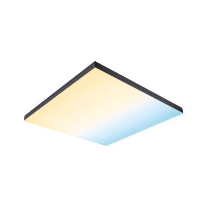 Paulmann 79913 - LED/31W RGBW regulējams griestu gaismeklis LORIA 230V 3000-6500K 59,5x59,5 cm melns + tālvadības pults