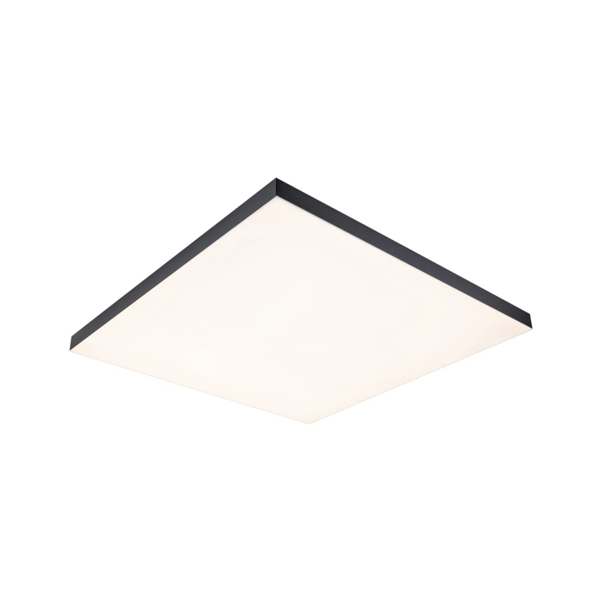 Paulmann 79913 - LED/31W RGBW regulējams griestu gaismeklis LORIA 230V 3000-6500K 59,5x59,5 cm melns + tālvadības pults