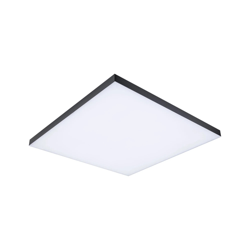 Paulmann 79913 - LED/31W RGBW regulējams griestu gaismeklis LORIA 230V 3000-6500K 59,5x59,5 cm melns + tālvadības pults