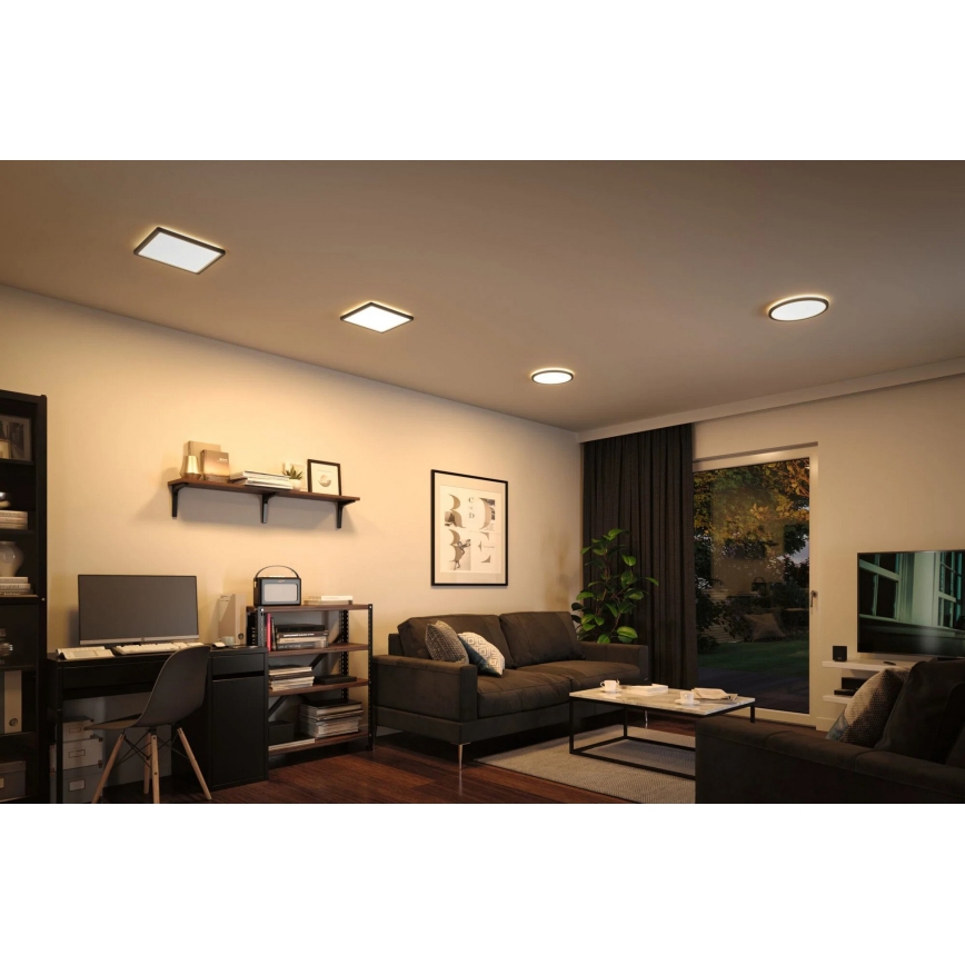 Paulmann 79920 - LED/11,2 W dimmējams panelis ATRIA 230 V 3000 K 19x19 cm melns