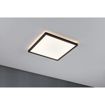 Paulmann 79921 - LED/16W regulējams panelis ATRIA 230V 3000K 29,3x29,3 cm melns