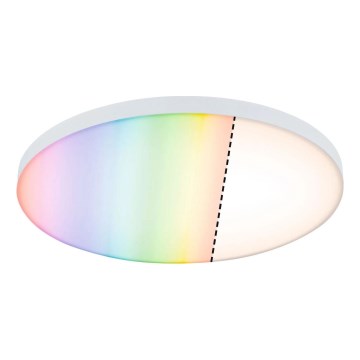 Paulmann 79929 - LED/22W RGBW aptumšojams griestu gaismeklis LORIA 230V Ø 40 cm balts